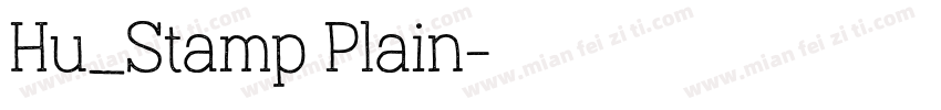 Hu_Stamp Plain字体转换